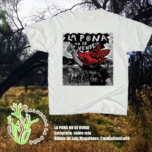 Playera blanca 'La Pona no se vende'